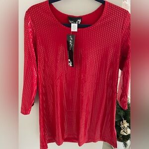 CSC Studio Vibrant Red Blouse
